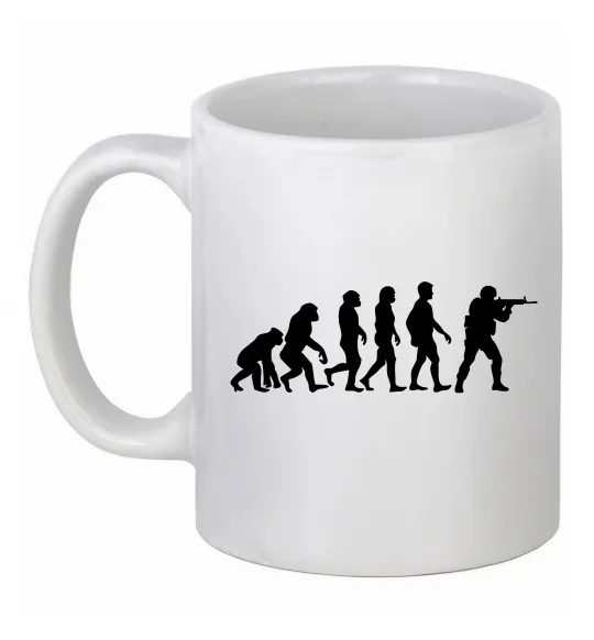 Чашка керамическая Counter Strike gamer evolution Белый фото