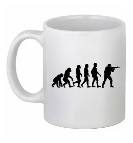 Чашка керамическая Counter Strike gamer evolution Белый фото