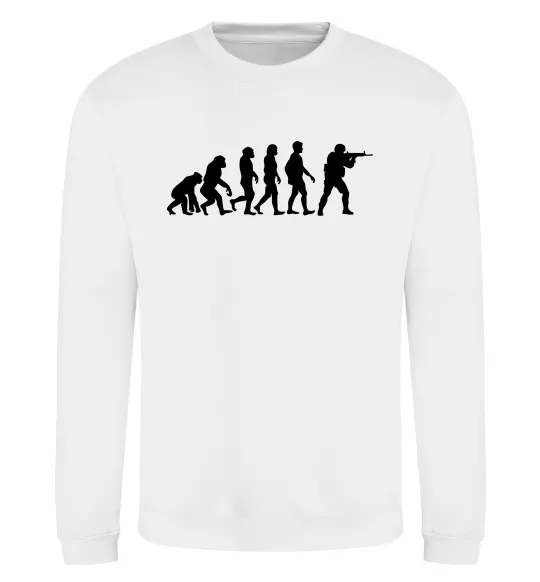 Свитшот Counter Strike gamer evolution Белый фото