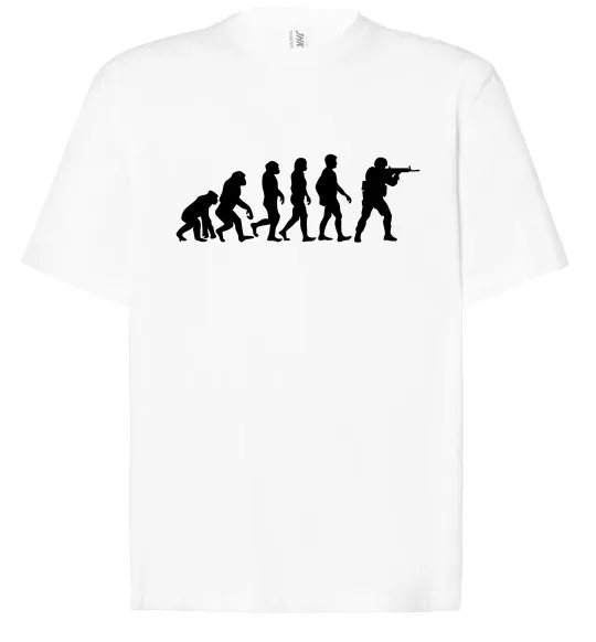 Футболка Оверсайз Counter Strike gamer evolution Белый фото