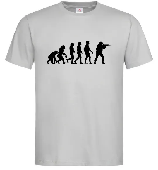 Мужская футболка Counter Strike gamer evolution Серый фото