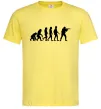 Мужская футболка Counter Strike gamer evolution Лимонный фото