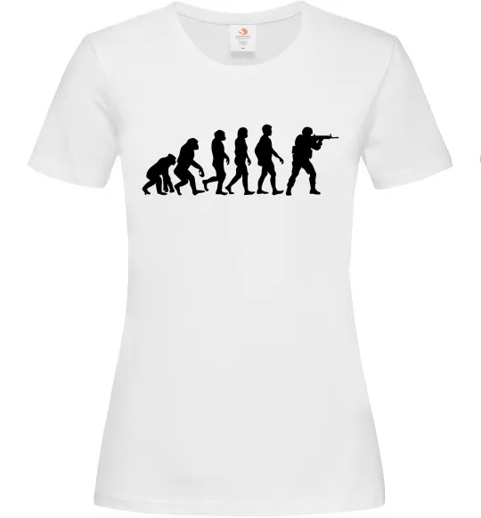 Женская футболка Counter Strike gamer evolution Белый фото
