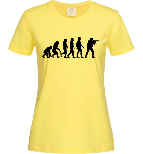 Женская футболка Counter Strike gamer evolution Лимонный фото