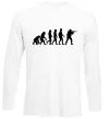 Лонгслив Counter Strike gamer evolution Белый фото