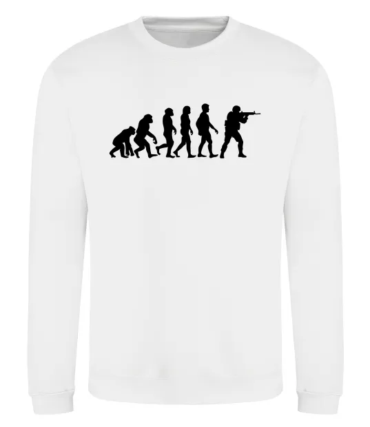 Свитшот Counter Strike gamer evolution Белый фото
