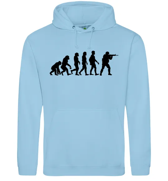 Женская толстовка (худи) Counter Strike gamer evolution Голубой фото