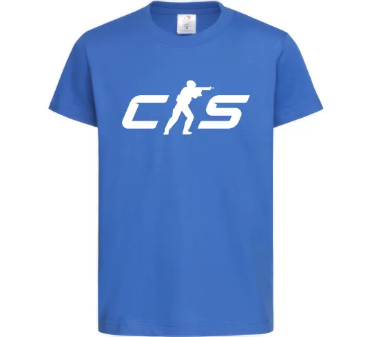 Детская футболка CS Ярко-синий фото