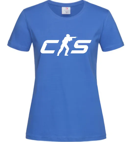 Женская футболка CS Ярко-синий фото