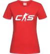 Женская футболка CS Красный фото