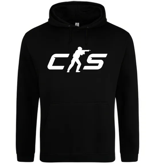 Мужская толстовка (худи) CS Черный фото