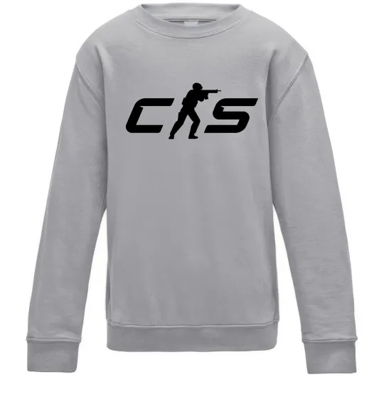 Детский Свитшот CS Серый меланж фото