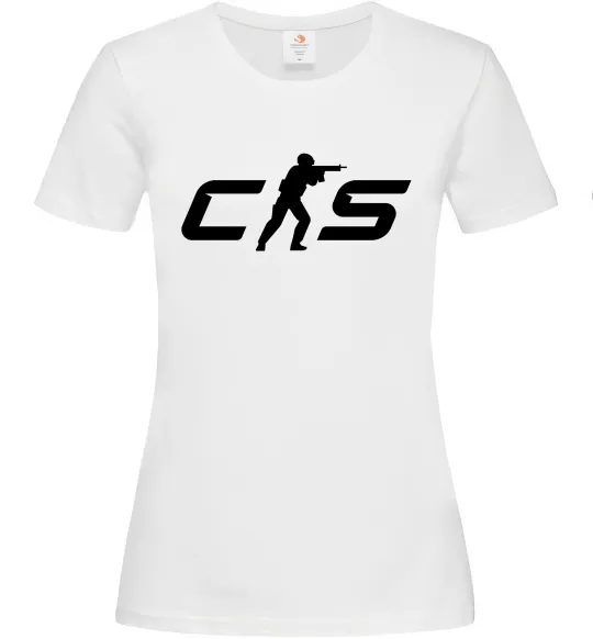 Женская футболка CS Белый фото