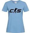 Женская футболка CS Голубой фото