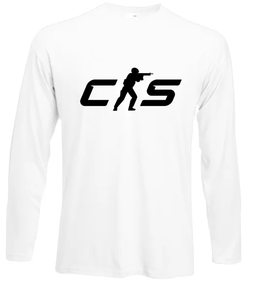 Лонгслив CS Белый фото