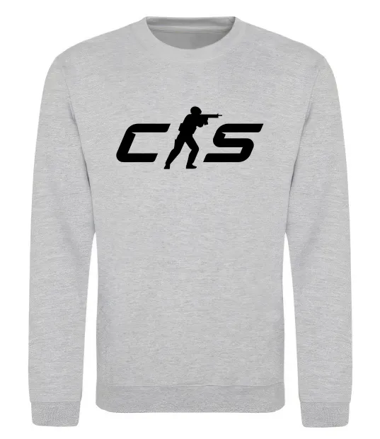 Свитшот CS Серый меланж фото