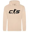 Мужская толстовка (худи) CS Песочный фото