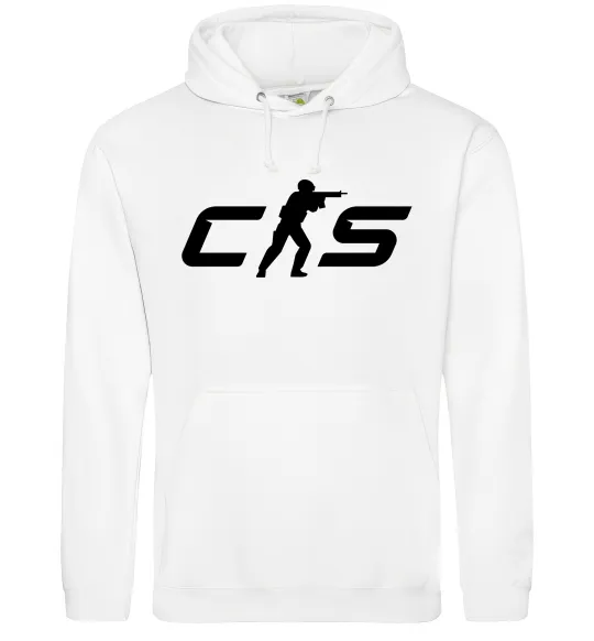 Женская толстовка (худи) CS Белый фото