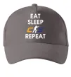 Кепка Eat sleep CS repeat Серый фото