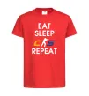 Детская футболка Eat sleep CS repeat Красный фото