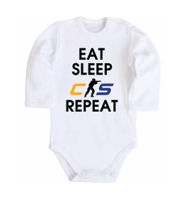 Детский боди Eat sleep CS repeat