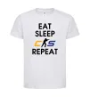 Детская футболка Eat sleep CS repeat Белый фото
