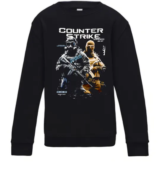 Детский Свитшот Fire in the hole Черный фото