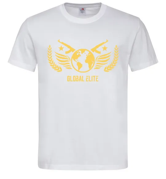 Мужская футболка Global elite Белый фото