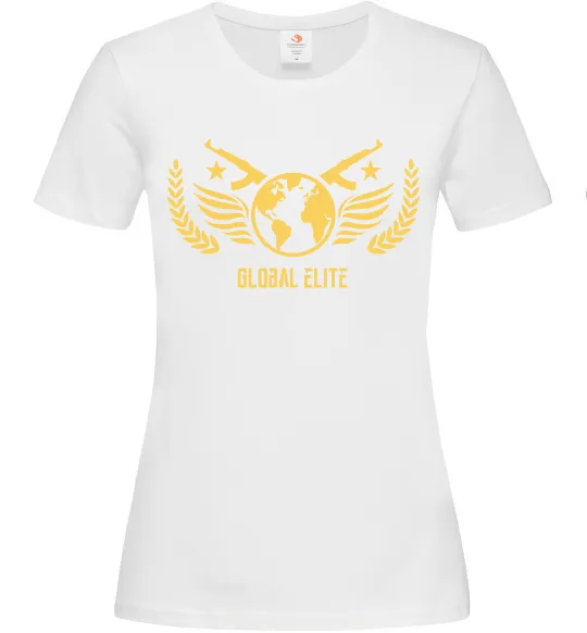Женская футболка Global elite Белый фото