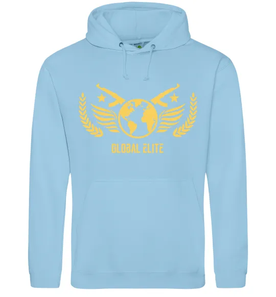 Женская толстовка (худи) Global elite Голубой фото