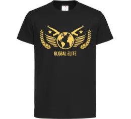Дитяча футболка Global elite Чорний фото