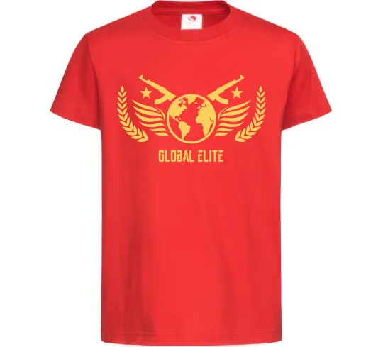 Детская футболка Global elite Красный фото