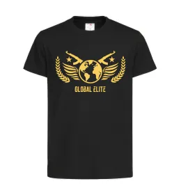 Дитяча футболка Global elite Чорний фото