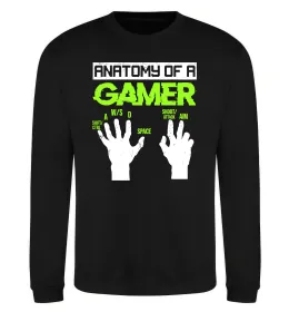 Свитшот Anatomy of gamer Черный фото