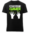 Мужская премиум футболка Anatomy of gamer Черный фото