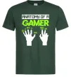 Мужская футболка Anatomy of gamer Темно-зеленый фото