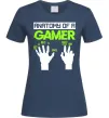 Женская футболка Anatomy of gamer Темно-синий фото