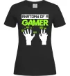 Женская футболка Anatomy of gamer Черный фото