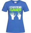 Женская футболка Anatomy of gamer Ярко-синий фото