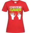 Женская футболка Anatomy of gamer Красный фото