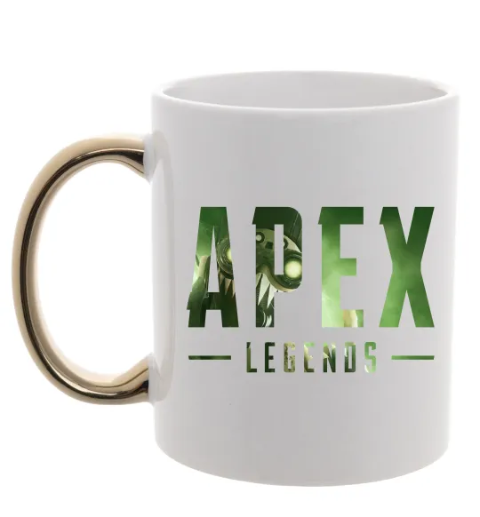 Чашка з кольоровою ручкою Apex legends Золото фото