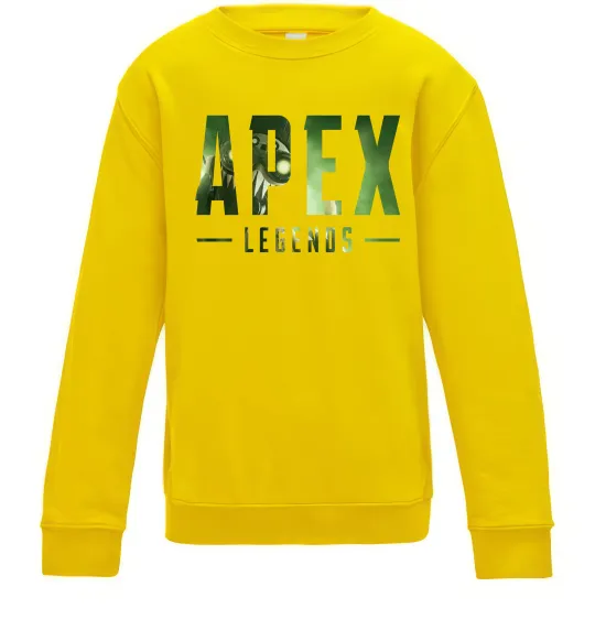 Дитячий світшот Apex legends Сонячно жовтий фото