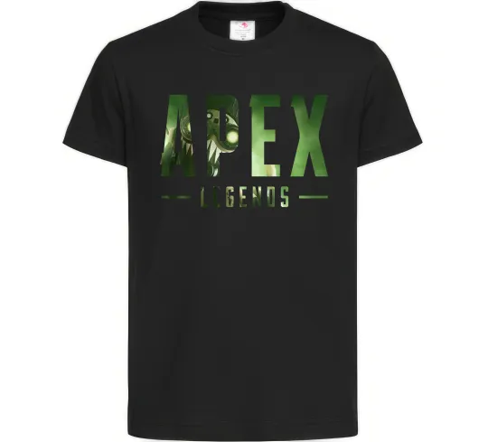 Дитяча футболка Apex legends Чорний фото