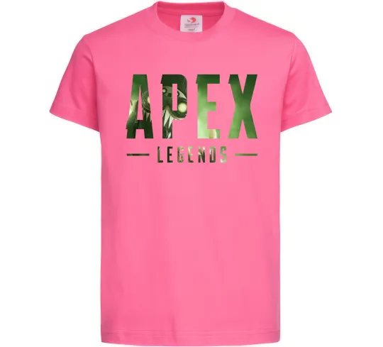Дитяча футболка Apex legends Яскраво-рожевий фото