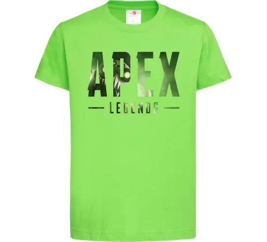 Дитяча футболка Apex legends Лаймовий фото