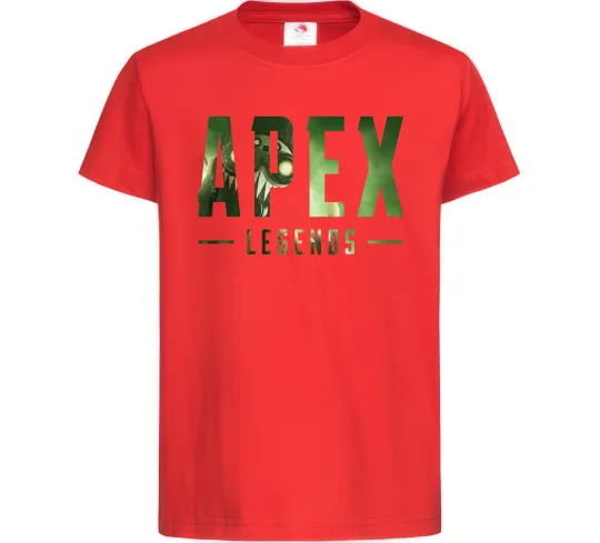 Дитяча футболка Apex legends Червоний фото