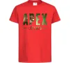 Дитяча футболка Apex legends Червоний фото