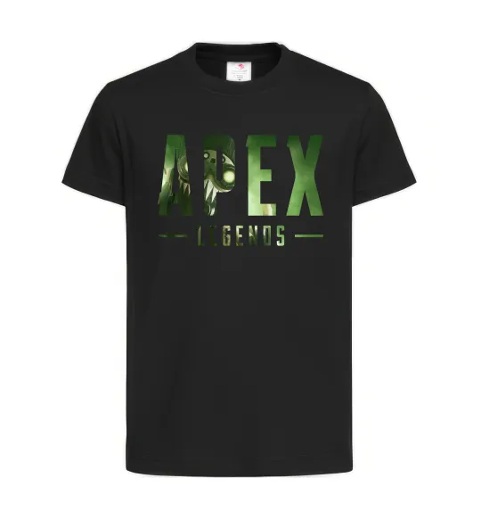 Дитяча футболка Apex legends Чорний фото