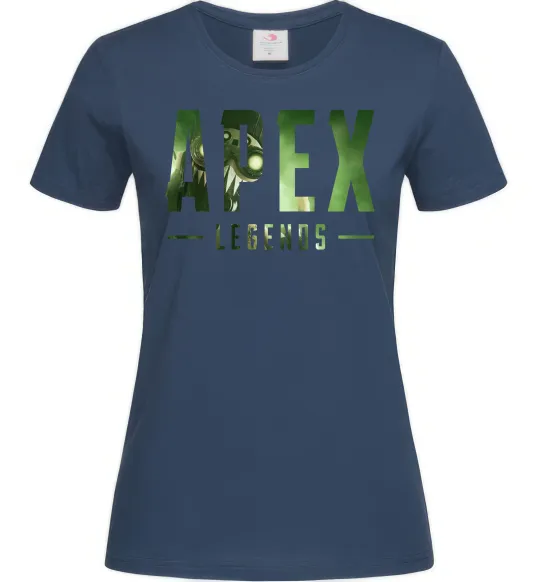 Жіноча футболка Apex legends Темно-синій фото