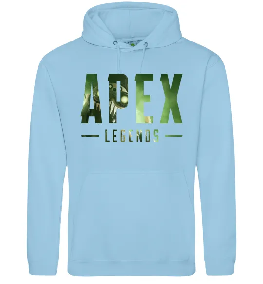 Чоловіча толстовка (худі) Apex legends Блакитний фото